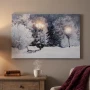 Obraz LED 58x38 cm ławki w zimowym parku KAEMINGK 485486-2