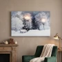 Obraz LED 58x38 cm ławki w zimowym parku KAEMINGK 485486-2