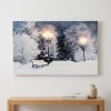 Obraz LED 58x38 cm ławki w zimowym parku KAEMINGK 485486-2