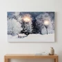 Obraz LED 58x38 cm ławki w zimowym parku KAEMINGK 485486-2