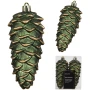 Szyszki choinkowe 11,5 cm zielone mat 2 szt. KAEMINGK 028504-2