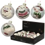 Bombki choinkowe szklane 8 cm ze zwierzętami 12 szt. KAEMINGK 071560KPL