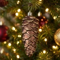Szyszki choinkowe 11,5 cm brązowe mat 2 szt. KAEMINGK 028505-2