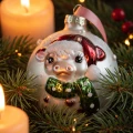 Bombki choinkowe szklane 8 cm ze zwierzętami 12 szt. KAEMINGK 071560KPL