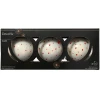 Bombki szklane 8 cm białe w czerwone kropki 3 szt. KAEMINGK 071564-1