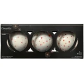 Bombki szklane 8 cm białe w czerwone kropki 3 szt. KAEMINGK 071564-1