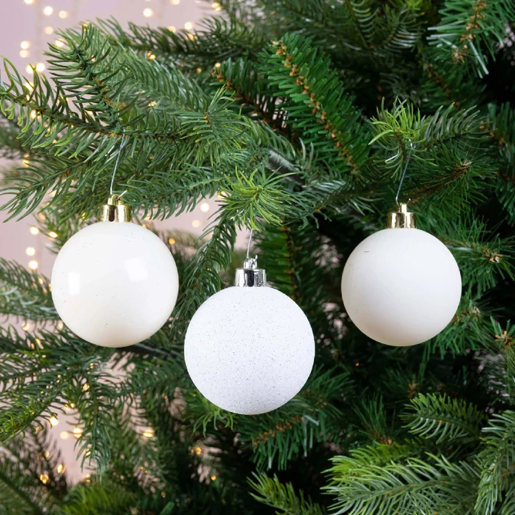Bombki choinkowe 30 szt. ciepły biały 4–6 cm KAEMINGK 022931