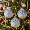 Bombki szklane 8 cm oszronione ciemnoniebieskie 3 szt. KAEMINGK 071769-1