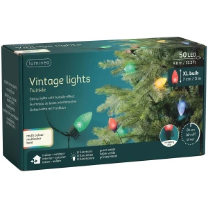 Lampki choinkowe LED vintage XL 50 LED 9,8 m wielokolorowe KAEMINGK 495652