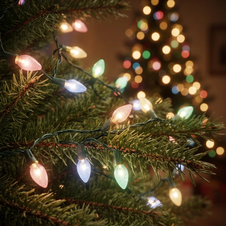 Lampki choinkowe świąteczne LED 180 17,9 m multikolor IP44 489985