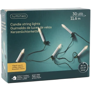 Lampki choinkowe LED świece 30 LED 11,6 m ciepłe KAEMINGK 490777
