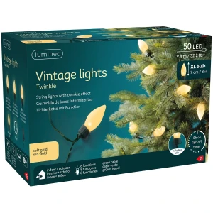 Lampki choinkowe zewnętrzne 50 LED 9,8 m zielone KAEMINGK 495683
