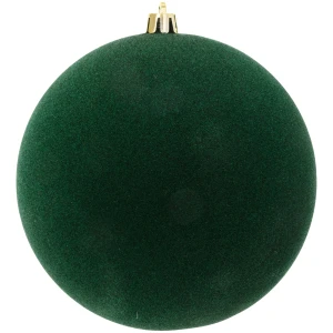 Bombka choinkowa welurowa 14 cm zielona KAEMINGK 026423