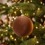 Bombka choinkowa welurowa brązowa espresso 14 cm KAEMINGK 026424