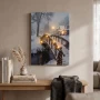 Obraz świąteczny LED 28x38 cm ośnieżony mostek 6 LED KAEMINGK 481344-2