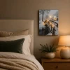 Obraz świąteczny LED 28x38 cm ośnieżony mostek 6 LED KAEMINGK 481344-2