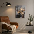 Obraz świąteczny LED 28x38 cm ośnieżony mostek 6 LED KAEMINGK 481344-2