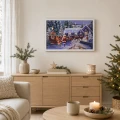 Obraz świąteczny LED 58x38 cm Mikołaj z saniami KAEMINGK 483614-1