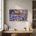 Obraz świąteczny LED 58x38 cm renifery zimą KAEMINGK 483614-2