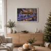 Obraz świąteczny LED 58x38 cm renifery zimą KAEMINGK 483614-2
