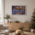 Obraz świąteczny LED 58x38 cm renifery zimą KAEMINGK 483614-2
