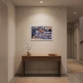Obraz świąteczny LED 58x38 cm dzikie gęsi nad rzeką KAEMINGK 483614-3
