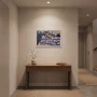 Obraz świąteczny LED 58x38 cm dzikie gęsi nad rzeką KAEMINGK 483614-3