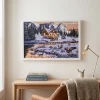 Obraz świąteczny LED 58x38 cm dzikie gęsi nad rzeką KAEMINGK 483614-3