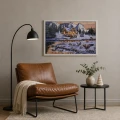 Obraz świąteczny LED 58x38 cm dzikie gęsi nad rzeką KAEMINGK 483614-3
