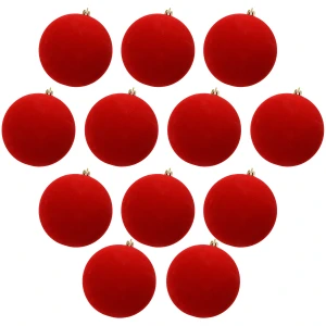 Bombki choinkowe welurowe 6 cm 12 szt. KAEMINGK 026406