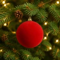 Bombki choinkowe welurowe 6 cm 12 szt. KAEMINGK 026406