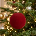 Bombki choinkowe welurowe bordowe 6 cm 12 szt. KAEMINGK 026407