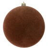 Bombki welurowe brązowe D-6cm kpl. 12 szt. KAEMINGK 026409