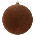 Bombki welurowe brązowe D-6cm kpl. 12 szt. KAEMINGK 026409