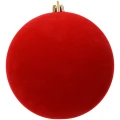 Bombki choinkowe czerwone welurowe 8 cm 9 szt. KAEMINGK 02641