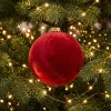 Bombki choinkowe czerwone welurowe 8 cm 9 szt. KAEMINGK 02641