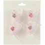 Zawieszki baletnice z brokatem 7,2 cm 4 szt. KAEMINGK 028272