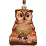 Sowa zawieszka choinkowa 10 cm jasnobrązowa KAEMINGK 028203-2