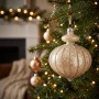 Bombki choinkowe 6 szt. 8 cm złoto-perłowe KAEMINGK 026926KPL