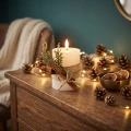 Świeca LED rustykalna 13 cm ciepła biel z timerem KAEMINGK 487515