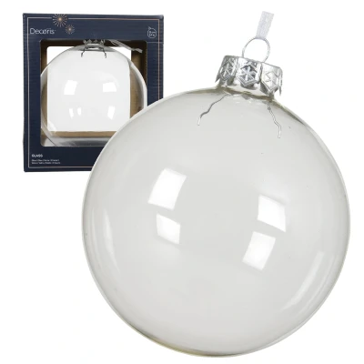 Bombki choinkowa szklana 15 cm transparentne KAEMINGK 100153