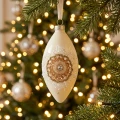 Bombki szklane sople reflektory ciepłe białe 8 cm KAEMINGK 071665