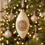 Bombki szklane sople reflektory ciepłe białe 8 cm 2szt KAEMINGK 071665