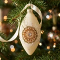 Bombki szklane sople reflektory ciepłe białe 8 cm KAEMINGK 071665