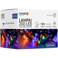Lampki Choinkowe LED 200 Multikolor Cherry Ball Timer 16m LED9980