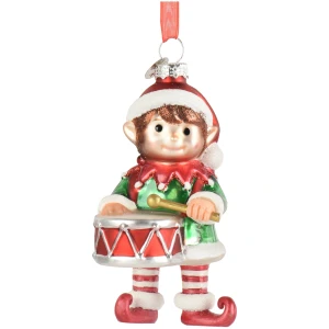Zawieszka choinkowa elf z bębnem 11,6 cm KAEMINGK 124123-1