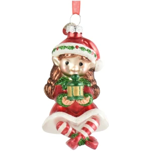 Bombka szklana elf z bębenkiem 11,6 cm KAEMINGK 124123-2