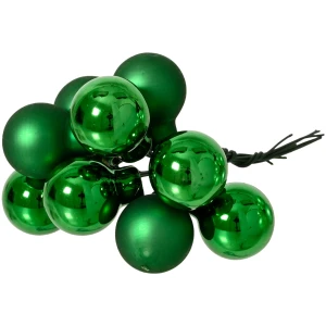 Bombki szklane na druciku 2 cm zielone KAEMINGK 715147-1