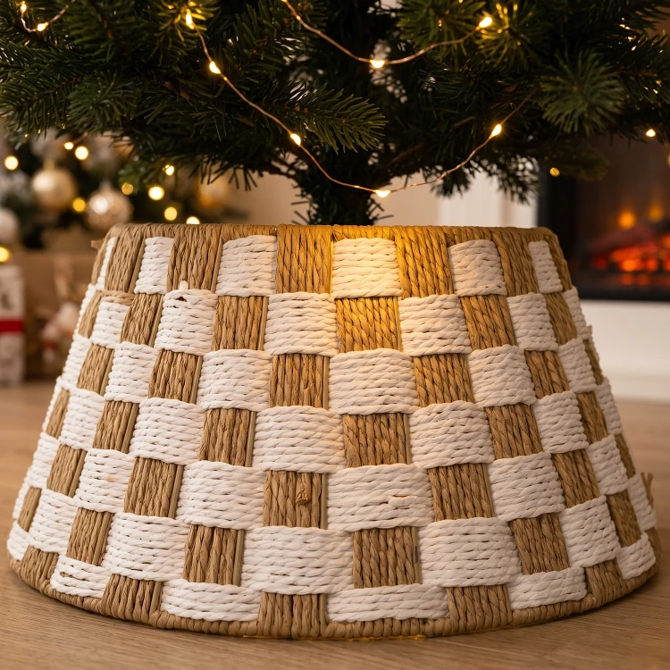 Osłona pod choinkę 70 cm biało-naturalna KAEMINGK 685411