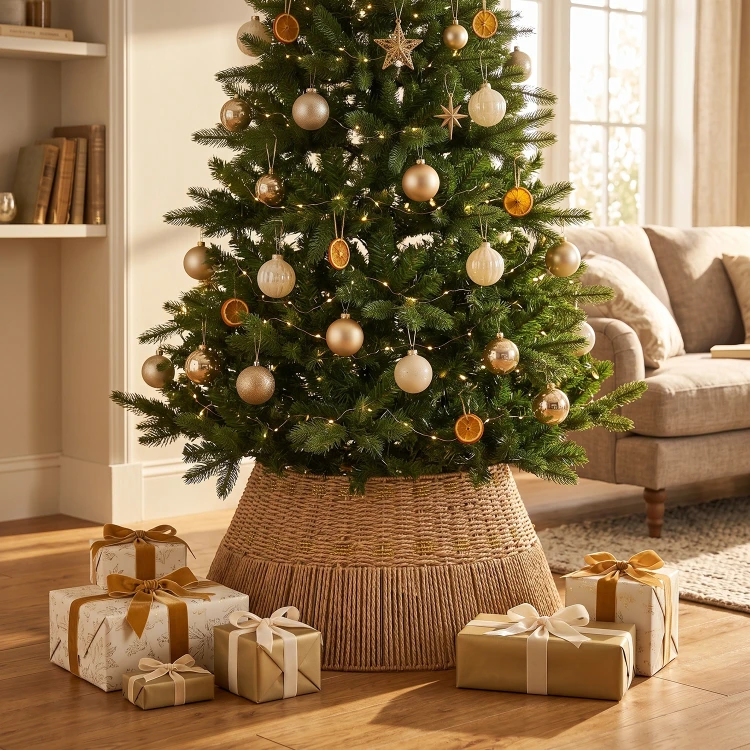 Osłona pod choinkę 59 cm naturalno-złota KAEMINGK 685419